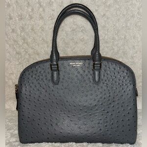 Henri Bendel Gray Satchel with Elegant Textured Design